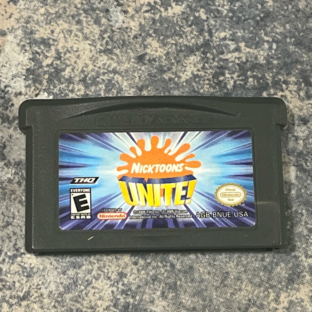 5 for $60 Nicktoons unite gameboy advance GBA loose cartridge